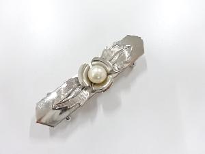 アンティーク　パール　帯留め